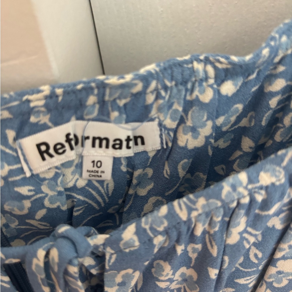 Reformation Blue and White Floral Dress - Picture 3 of 4